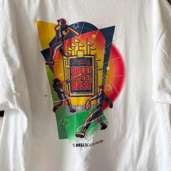 Vintage Hanes Atlanta Braves Quest For The Best Tee - Picture 3 of 6